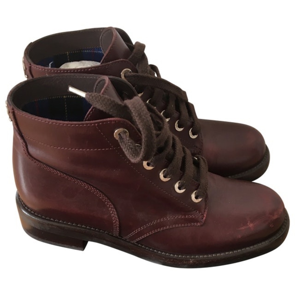 Chanel Boots. Blue flannel inside